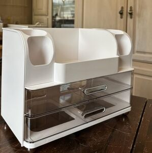 ❗Vanity Large Makeup Organizer w/ Drawers and Storage For Skincare/Brushes❗